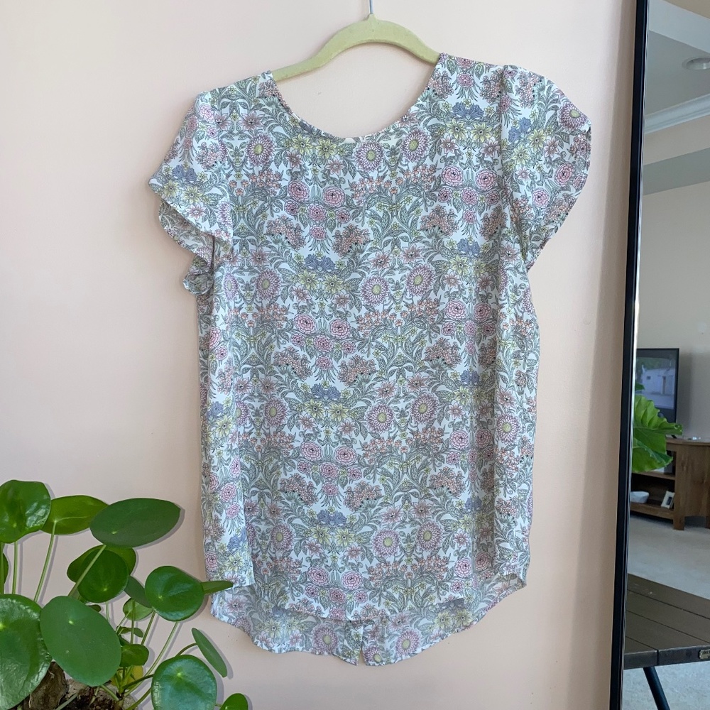 LOFT floral blouse